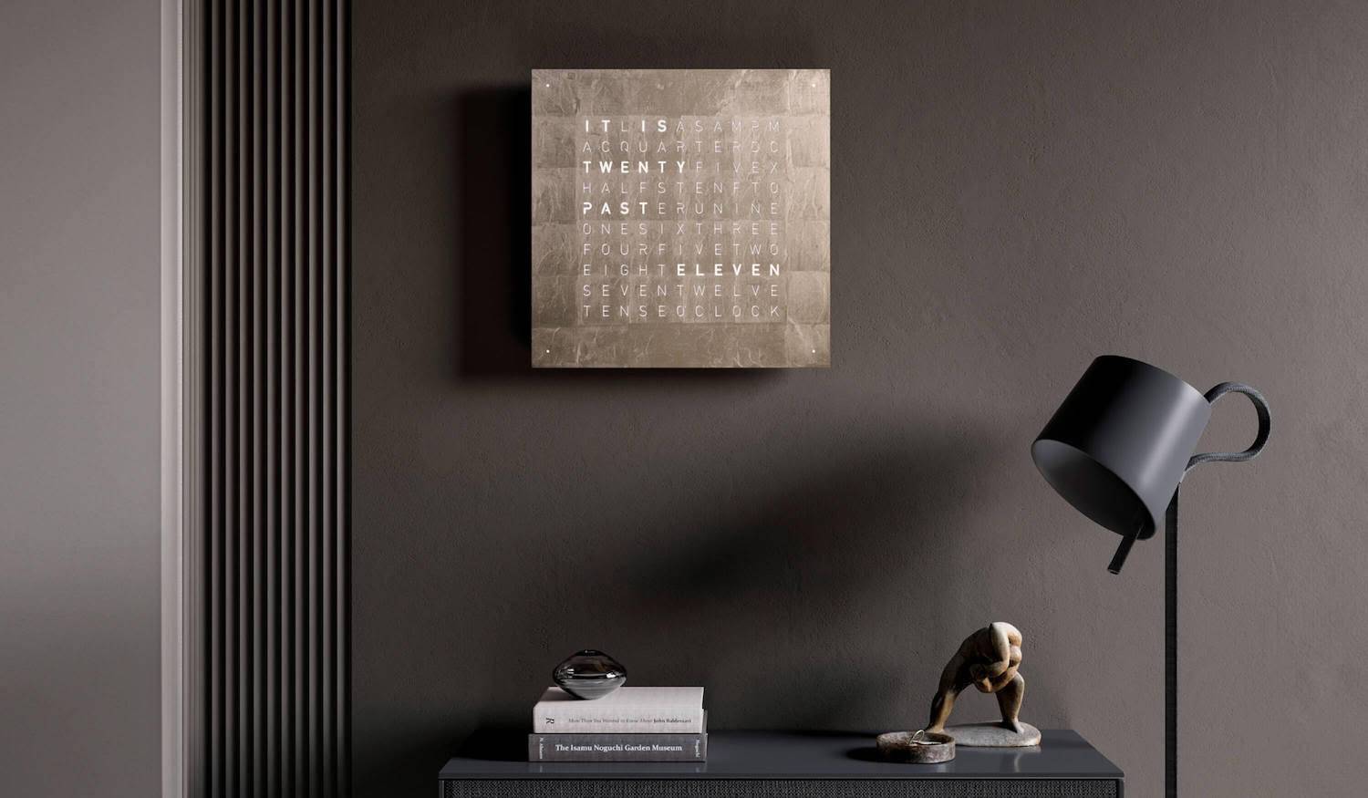 Qlocktwo Earth 45 - Universe Edition Moongold